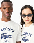 Lacoste Signature Print Cotton T-Shirt | LEVISONS