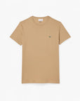 Lacoste Essential Cotton Pima Tee With Crew Neck | LEVISONS