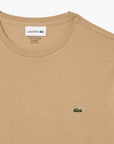 Lacoste Essential Cotton Pima Tee With Crew Neck | LEVISONS