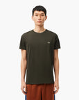 Lacoste Essential Cotton Pima Tee With Crew Neck | LEVISONS