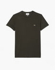 Lacoste Essential Cotton Pima Tee With Crew Neck | LEVISONS