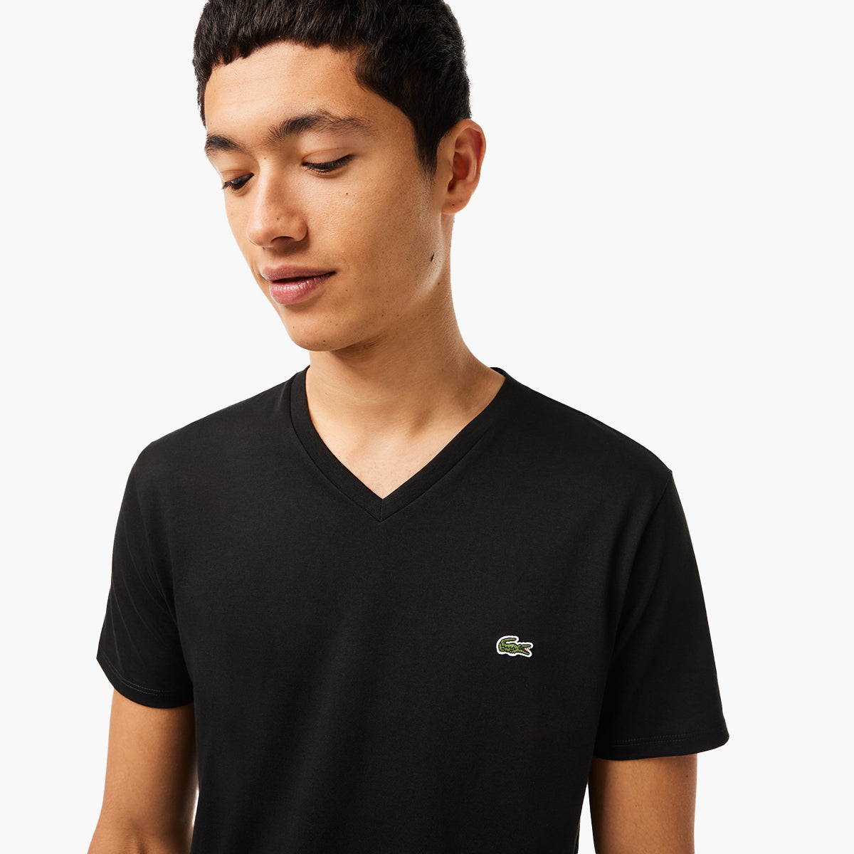 Lacoste pima cotton clearance v neck