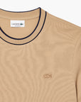 Lacoste Stretch Piqué Stripe Collar T-Shirt | LEVISONS