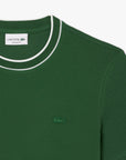 Lacoste Stretch Piqué Stripe Collar T-Shirt | LEVISONS
