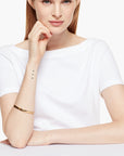 Kate Spade Heart Of Gold Idiom Bangle | LEVISONS