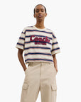 Coach Cursive Coach Striped Cropped T-Shirt | LEVISONS