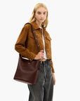 Coach Natural Grain Leather Bleecker Bucket Bag | LEVISONS