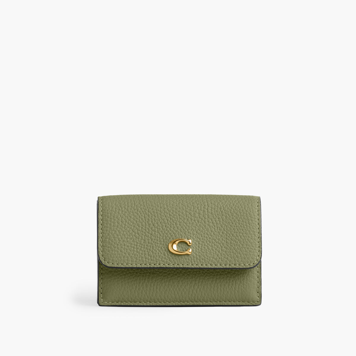 Coach mini best sale trifold wallet