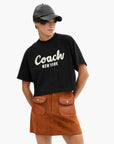 Coach Cursive Signature Cropped T Shirt | LEVISONS