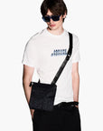 Armani Exchange All Over Logo Crossbody Bag With Adjustable Strap | LEVISONS