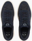 Armani Exchange Round Toe Technical All Over Logo Sneakers With A Platform Sole | LEVISONS