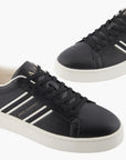 Armani Exchange Round Toe Technical Sneakers With Logo Tape And Contrast Detailing | LEVISONS