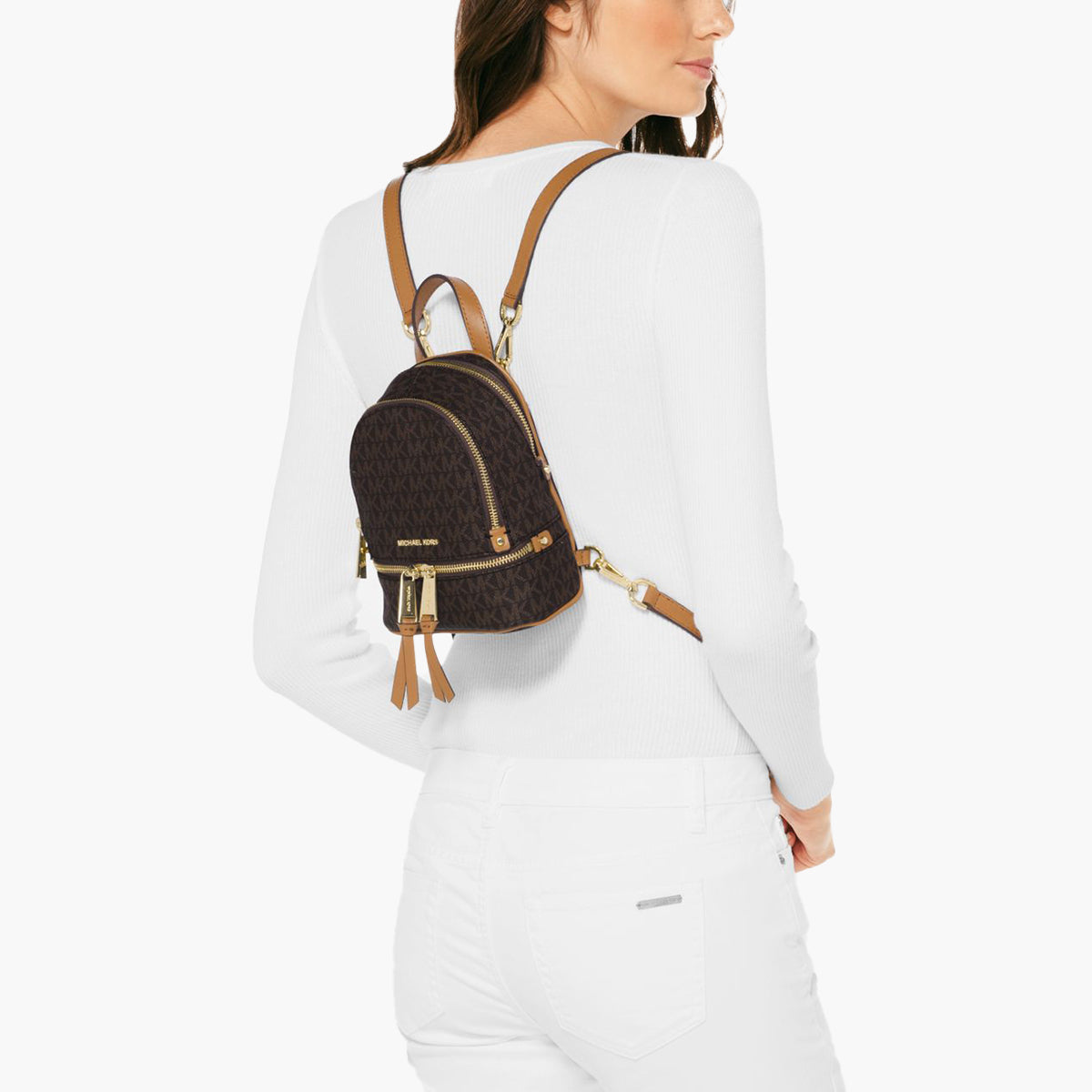 Michael kors sale rhea logo backpack