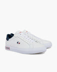 Lacoste Powercourt Leather Tricolour Trainers | LEVISONS