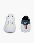 Lacoste Powercourt Leather Tricolour Trainers | LEVISONS