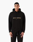 Emporio Armani Double-Jersey Hooded Sweatshirt With Gold Details And Logo | LEVISONS