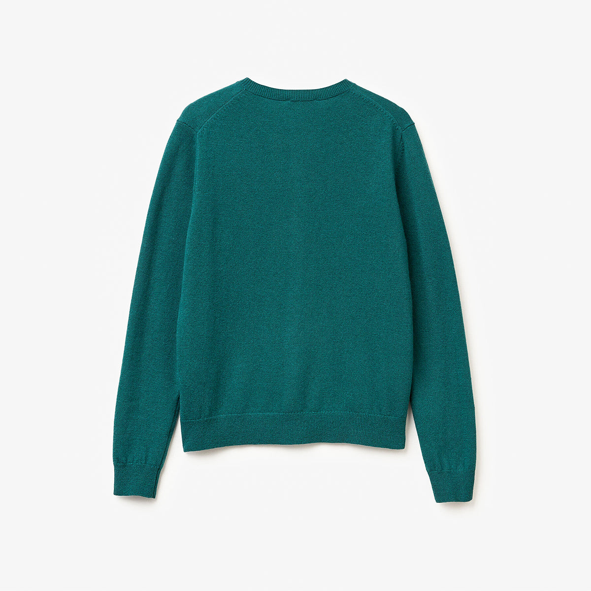 United Colors Of Benetton Woman Green Crew Neck Cardigan In Pure Merino Wool | LEVISONS