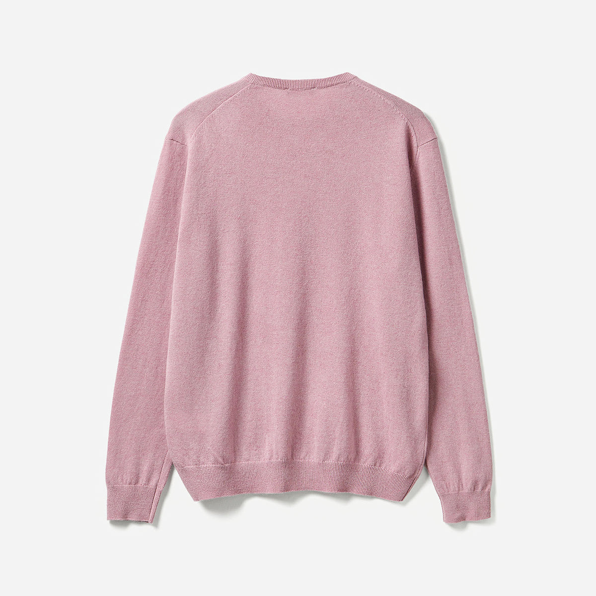 United Colors Of Benetton Man Marl Pink Crew Neck Sweater In Pure Merino Wool | LEVISONS