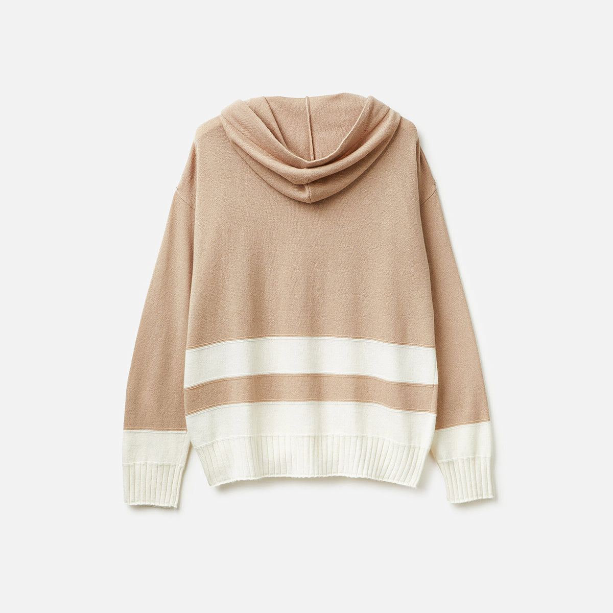 United Colors Of Benetton Woman Beige Cashmere Blend Sweater With Hood | LEVISONS