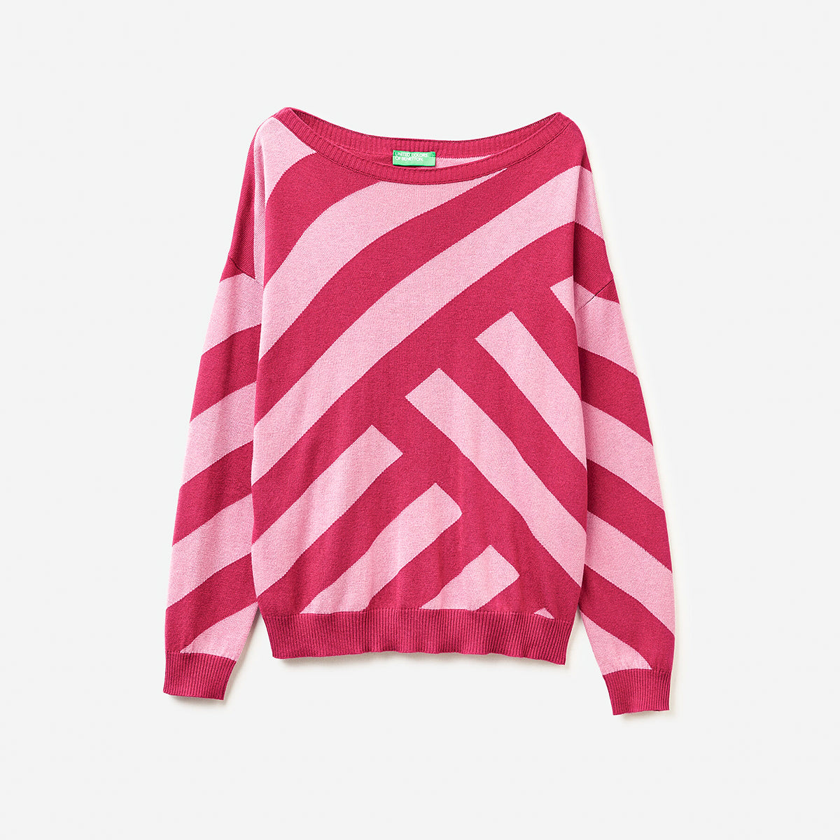 United Colors Of Benetton Woman Regimental Striped Sweater | LEVISONS