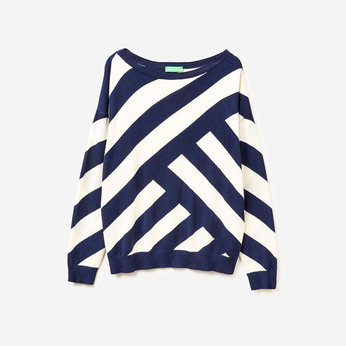 United Colors Of Benetton Woman Regimental Striped Sweater | LEVISONS