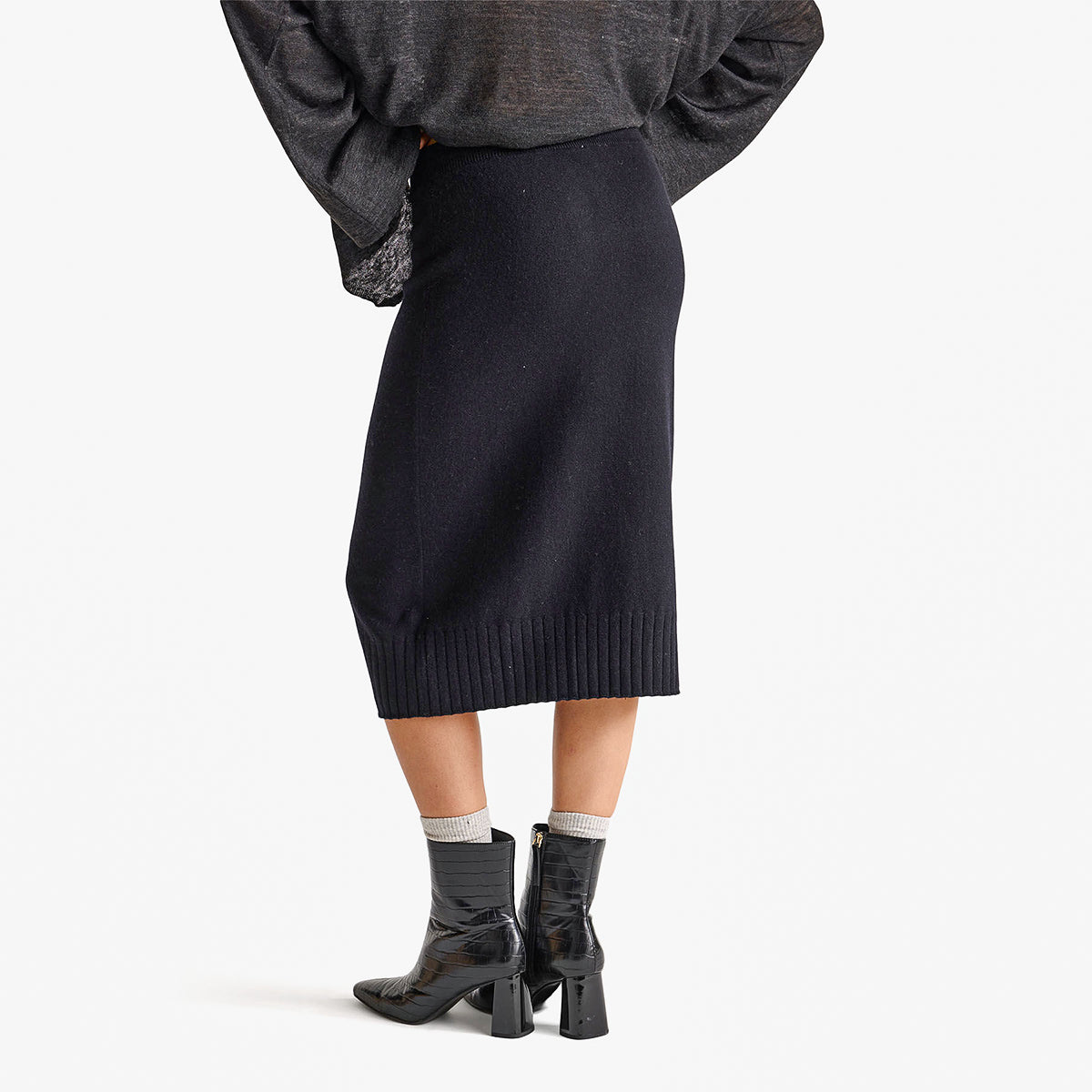United Colors Of Benetton Woman Cashmere Blend Midi Skirt | LEVISONS