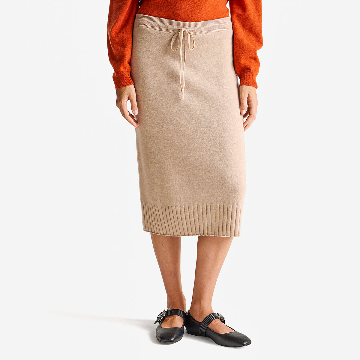 United Colors Of Benetton Woman Cashmere Blend Midi Skirt | LEVISONS