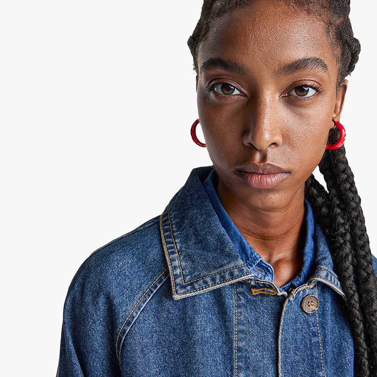 United Colors Of Benetton Woman Short Denim Trench Coat | LEVISONS