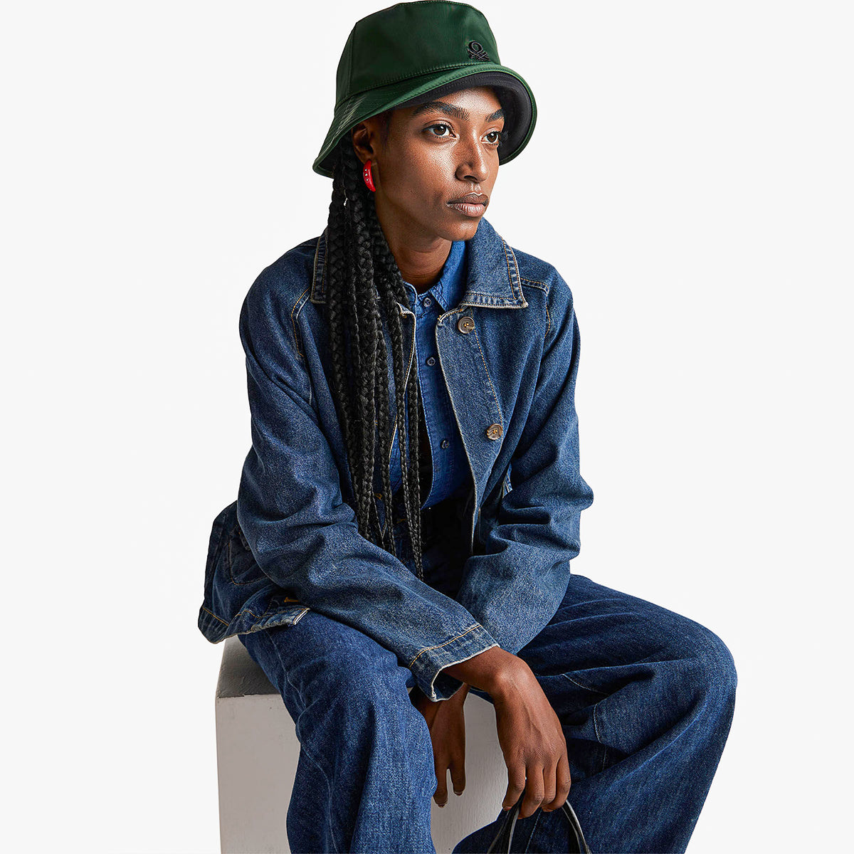 Woman Short Denim Trench Coat – Levisons