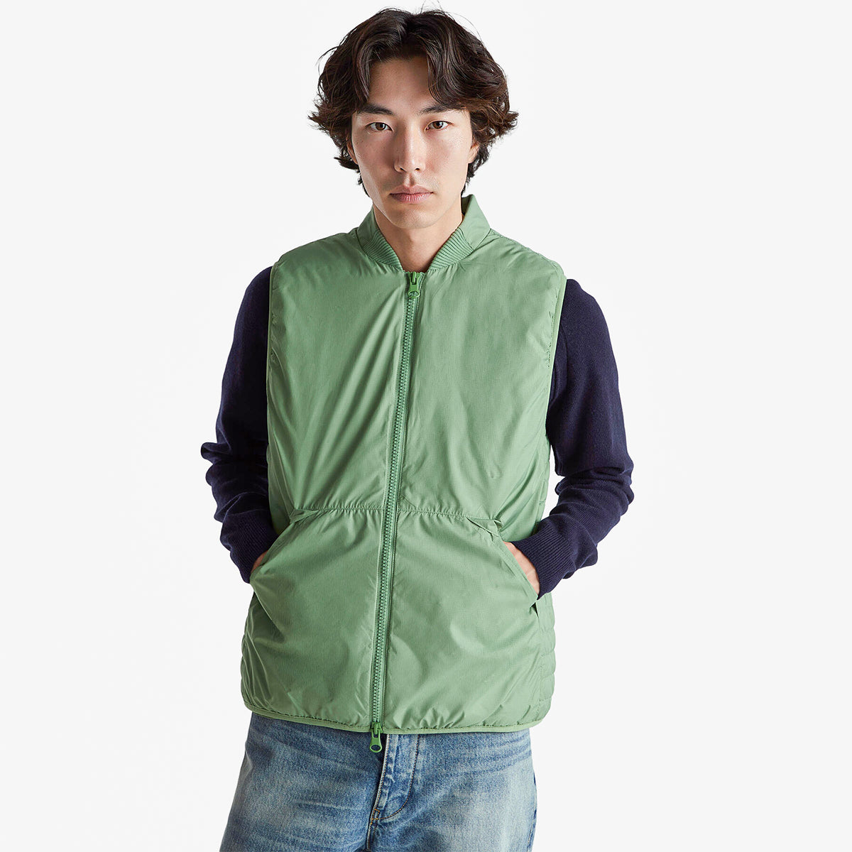 United Colors Of Benetton Man Nylon Vest With Recycled Wadding | LEVISONS