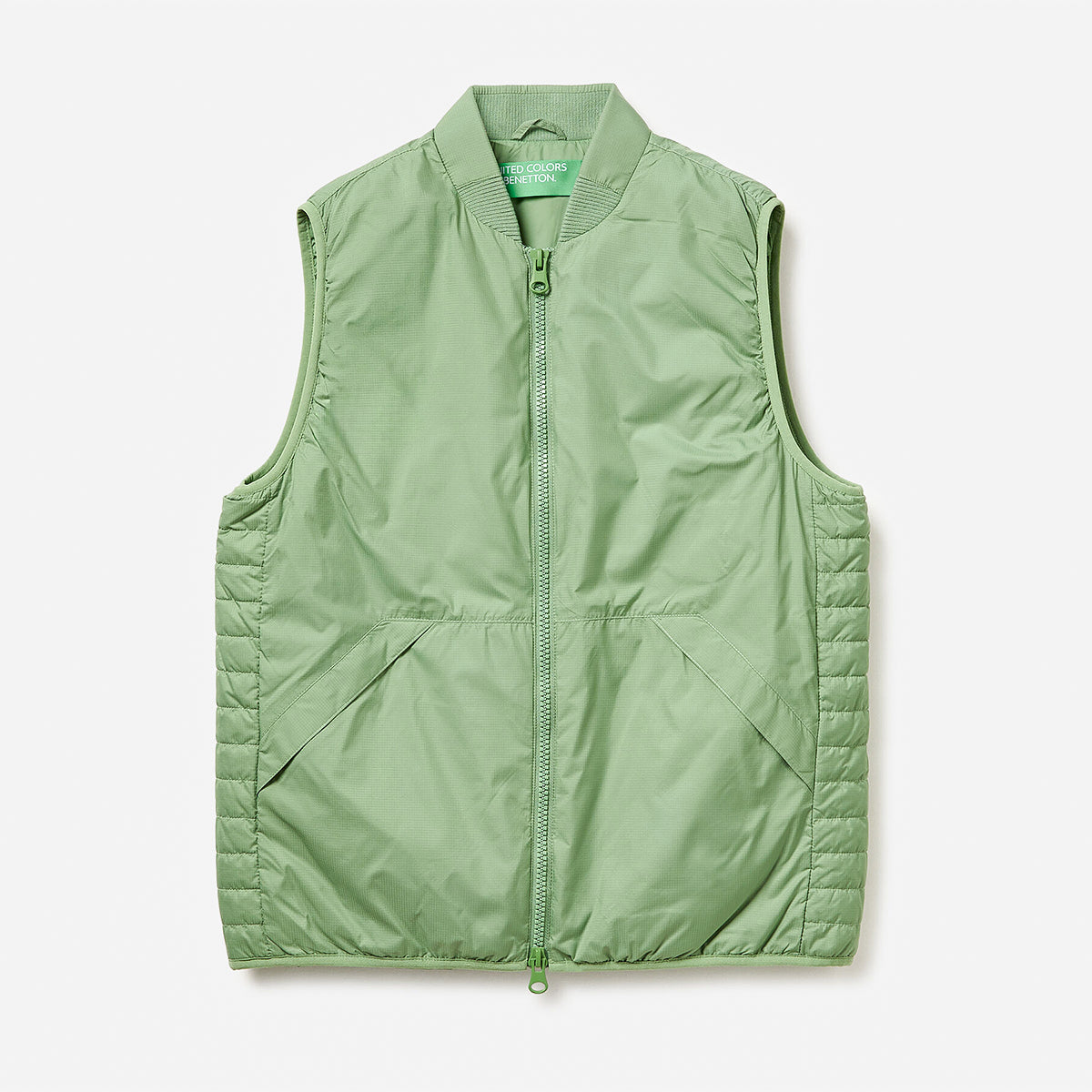 United Colors Of Benetton Man Nylon Vest With Recycled Wadding | LEVISONS