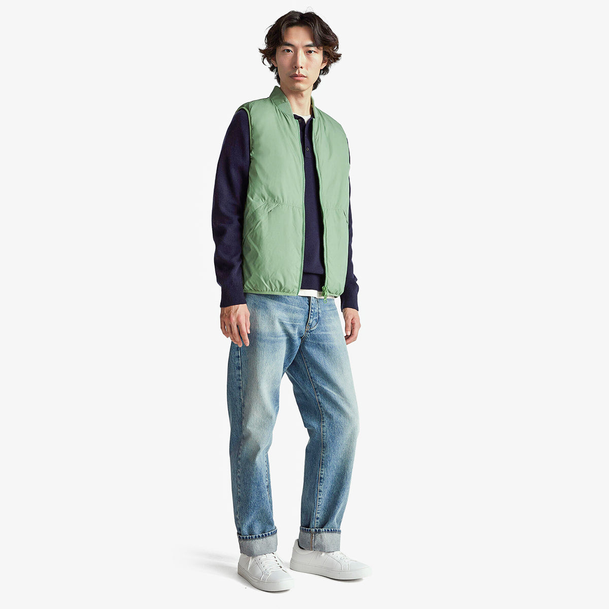 United Colors Of Benetton Man Nylon Vest With Recycled Wadding | LEVISONS