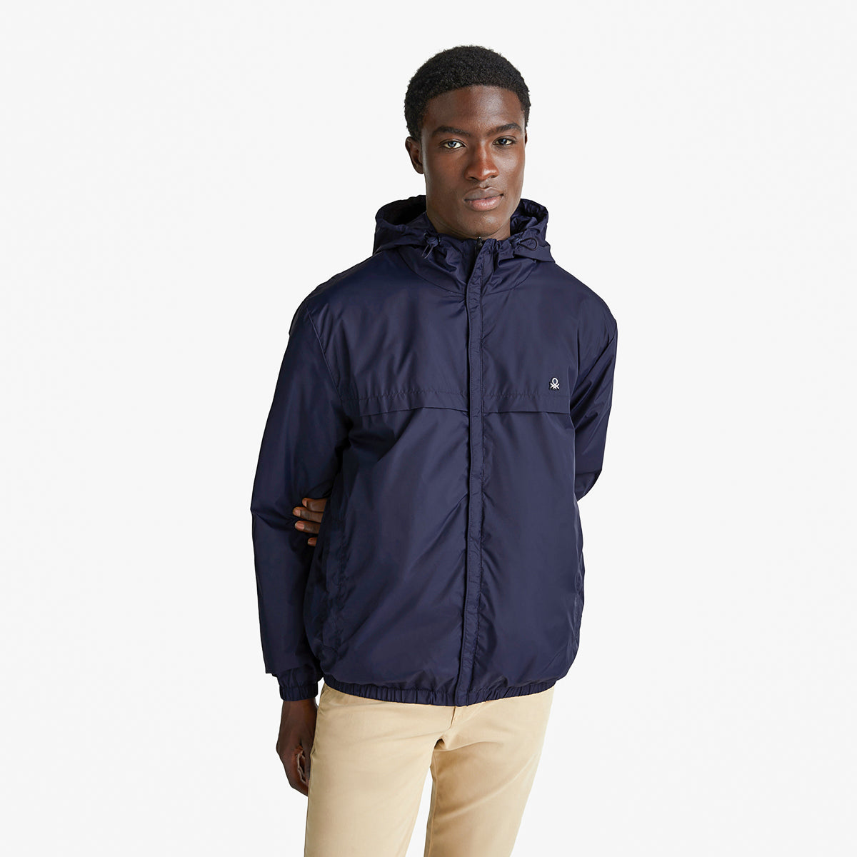 United Colors Of Benetton Man Rain Defender Jacket With Hood | LEVISONS