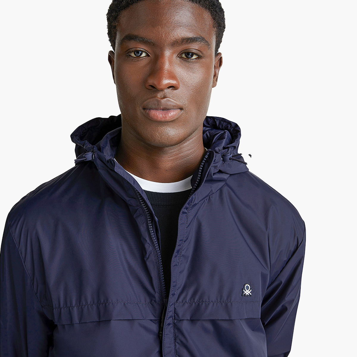 United Colors Of Benetton Man Rain Defender Jacket With Hood | LEVISONS