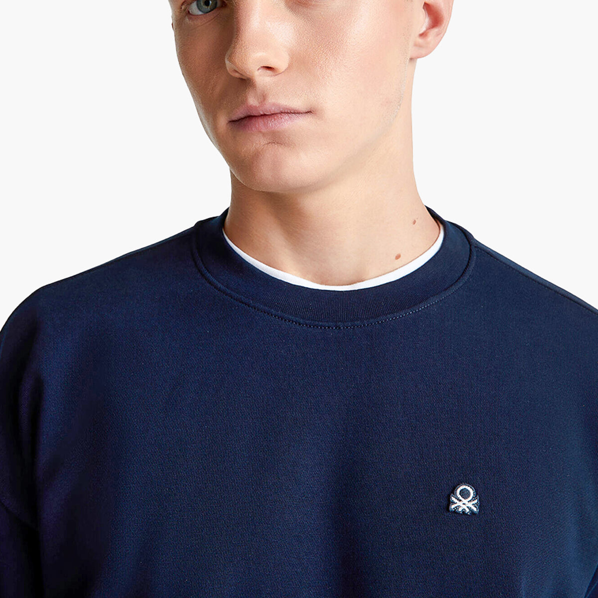 United Colors Of Benetton Man Sweatshirt With Logo Patch | LEVISONS