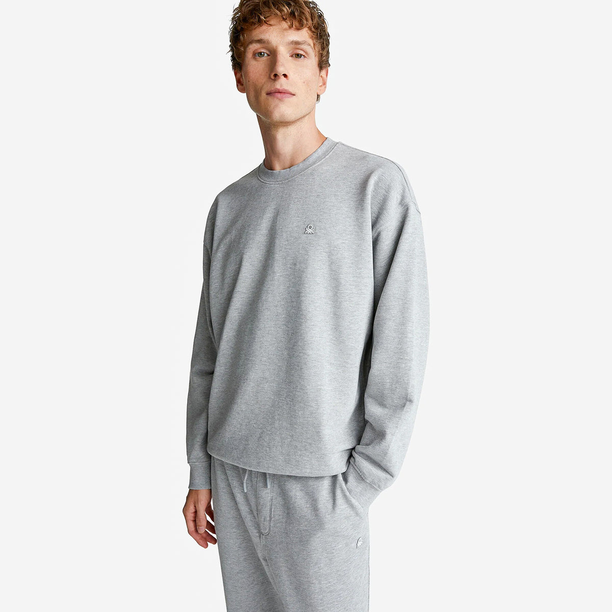 United Colors Of Benetton Man Sweatshirt With Logo Patch | LEVISONS