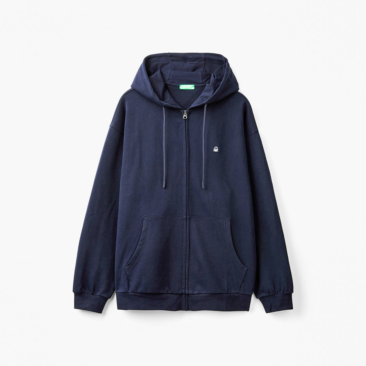 United Colors Of Benetton Man Zip-Up Hoodie In Cotton | LEVISONS