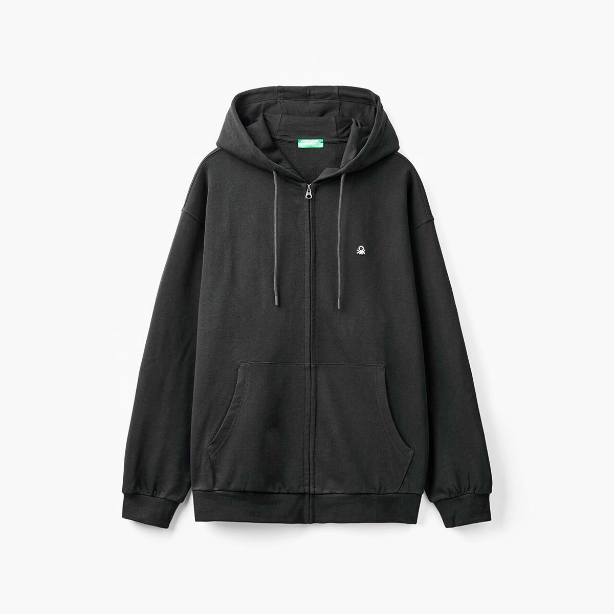 United Colors Of Benetton Man Zip-Up Hoodie In Cotton | LEVISONS