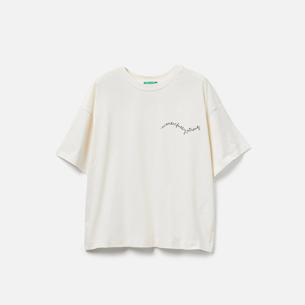 United Colors Of Benetton Woman T-Shirt With Slogan Print | LEVISONS