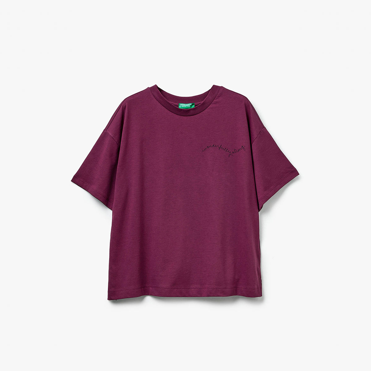 United Colors Of Benetton Woman T-Shirt With Slogan Print | LEVISONS