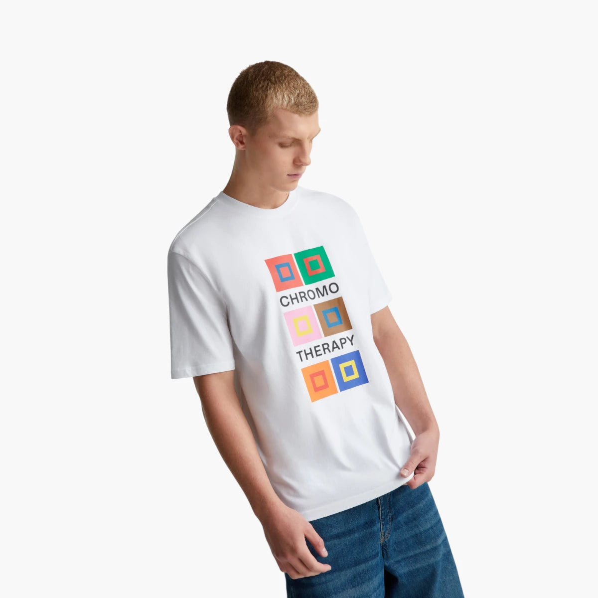United Colors Of Benetton Man Relaxed Fit T-Shirt With Print | LEVISONS