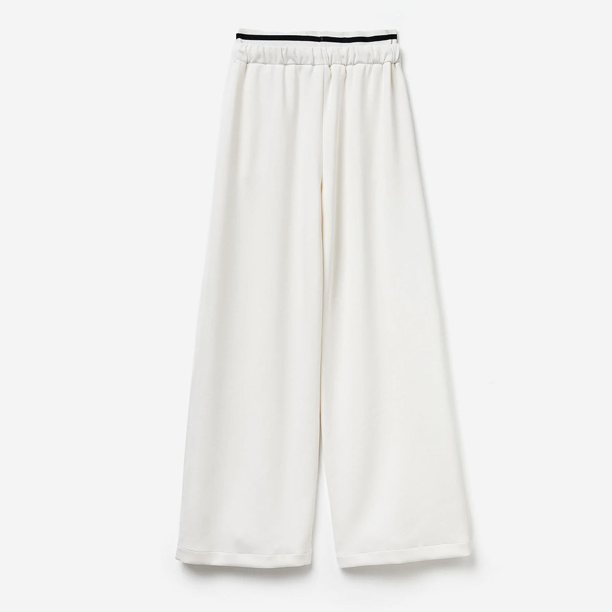 United Colors Of Benetton Woman Wide Trousers In Stretch Modal | LEVISONS