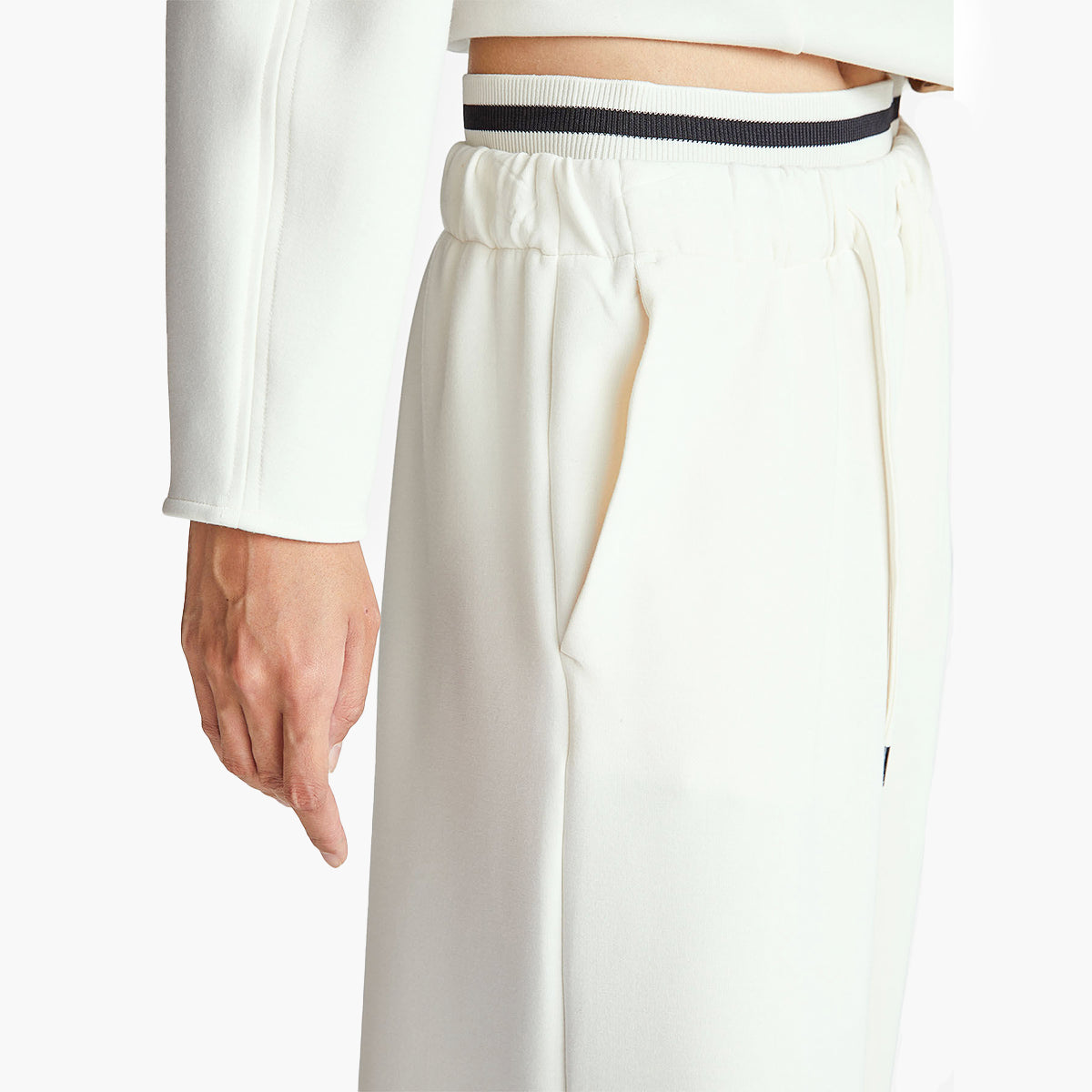 United Colors Of Benetton Woman Wide Trousers In Stretch Modal | LEVISONS