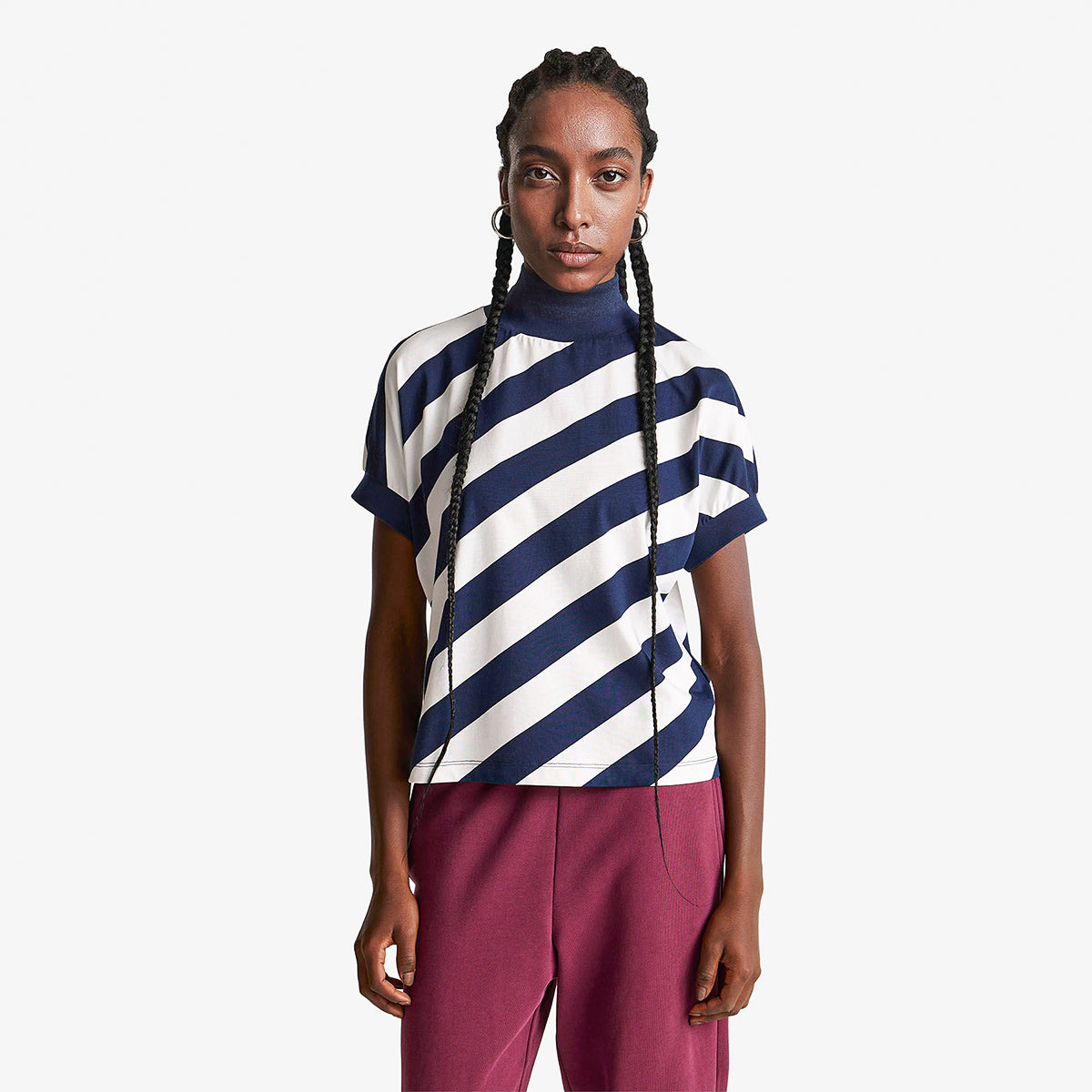 United Colors Of Benetton Woman Regimental Striped T-Shirt | LEVISONS