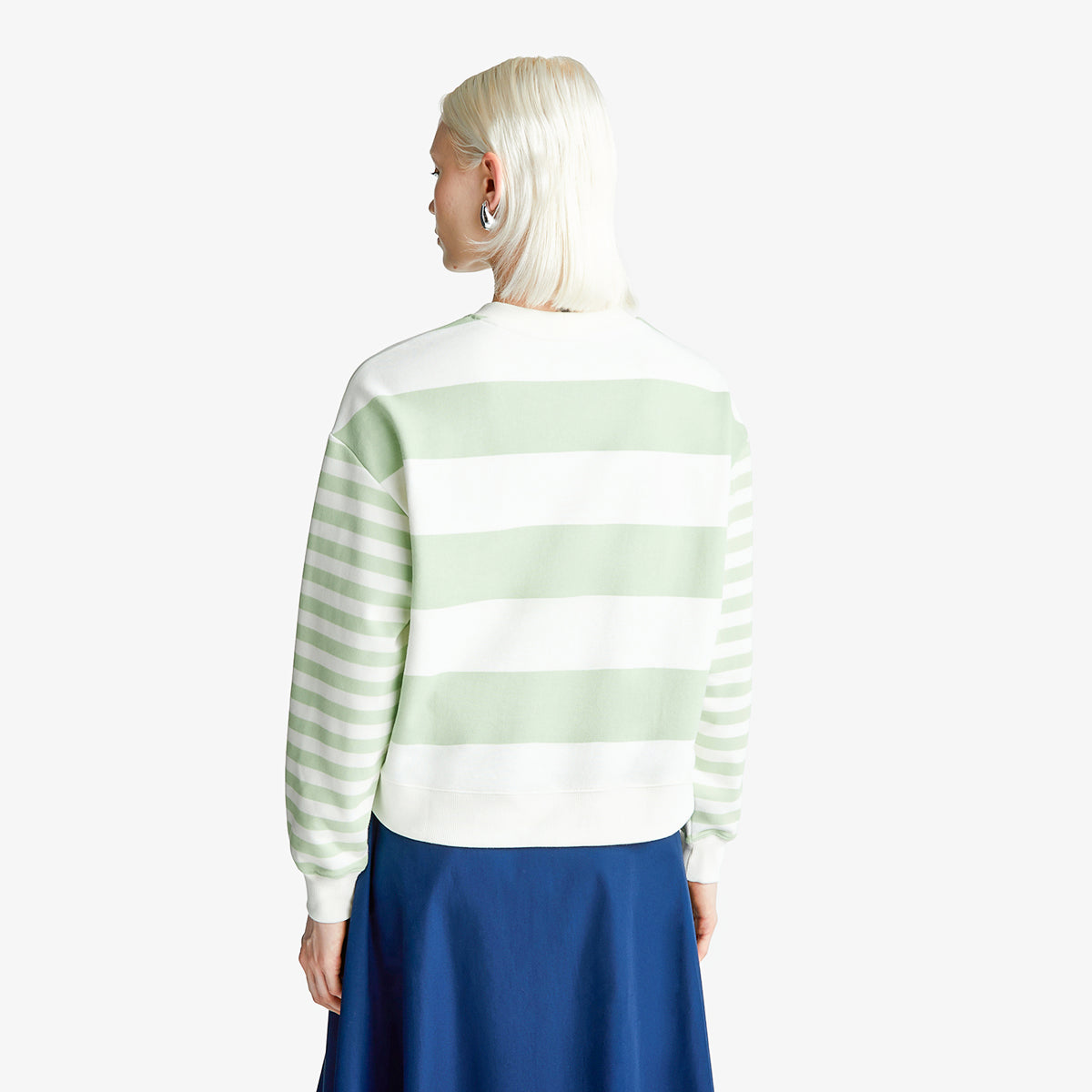 United Colors Of Benetton Woman Striped Crew Neck Hoodie | LEVISONS