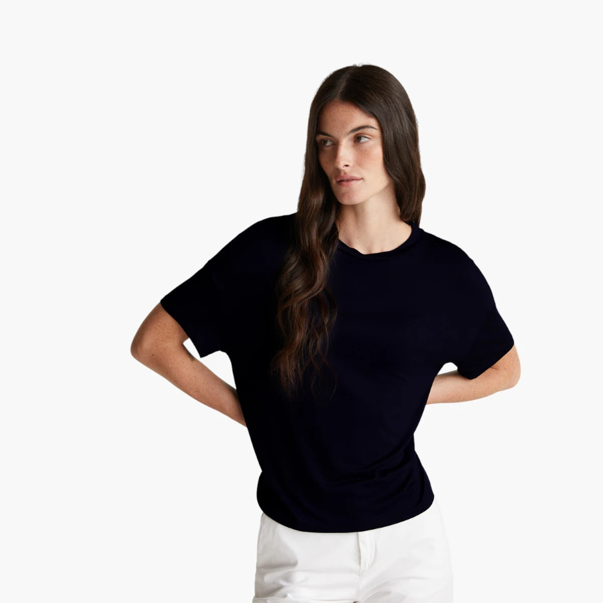 United Colors Of Benetton Woman Slim Fit T-Shirt In Stretch Viscose | LEVISONS