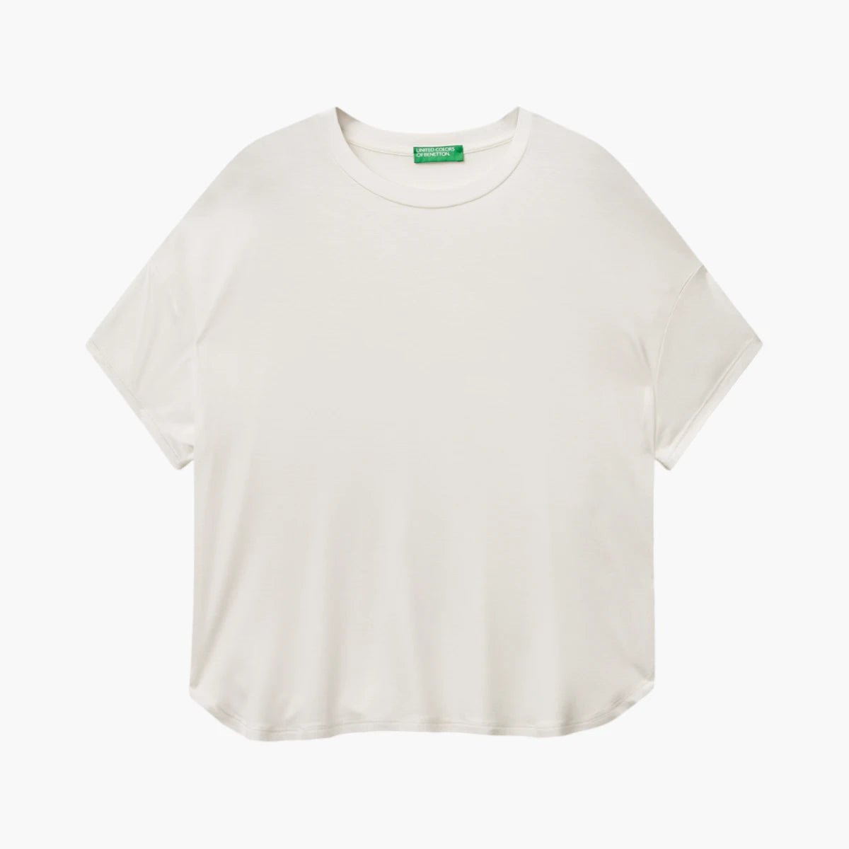 United Colors Of Benetton Woman Slim Fit T-Shirt In Stretch Viscose | LEVISONS