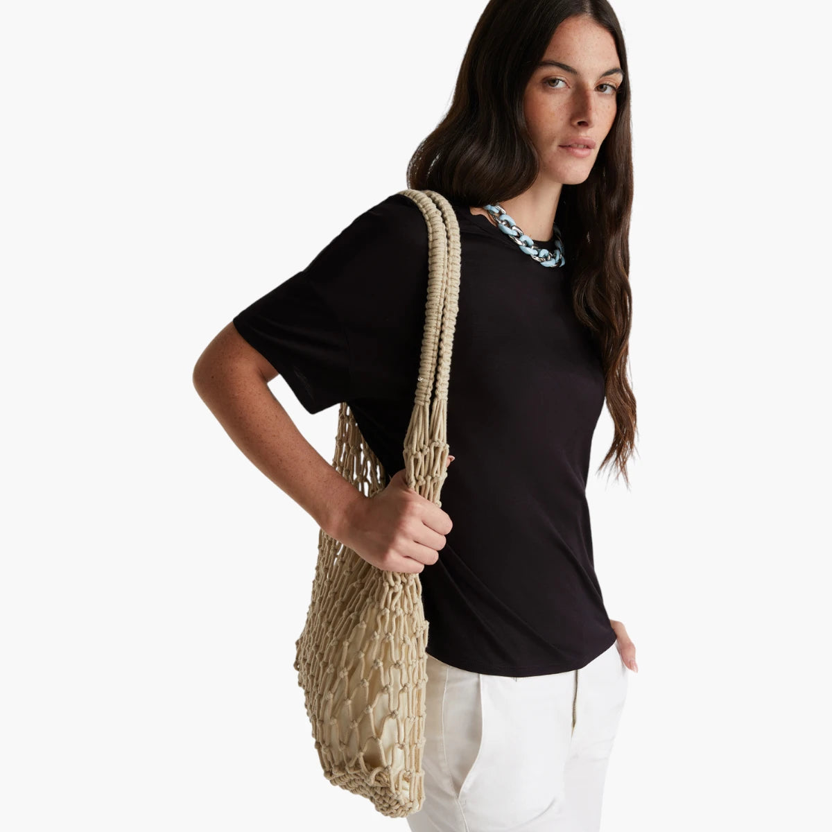 United Colors Of Benetton Woman Slim Fit T-Shirt In Stretch Viscose | LEVISONS