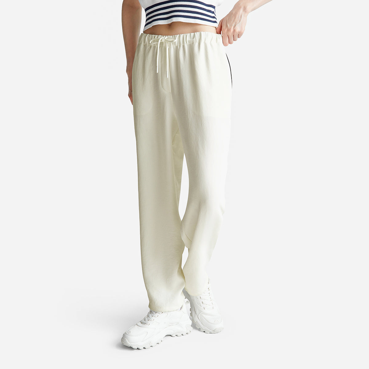 United Colors Of Benetton Woman Trousers With Elastic And Drawstring | LEVISONS