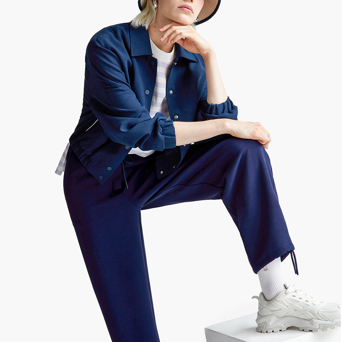 United Colors Of Benetton Woman Trousers With Elastic And Drawstring | LEVISONS